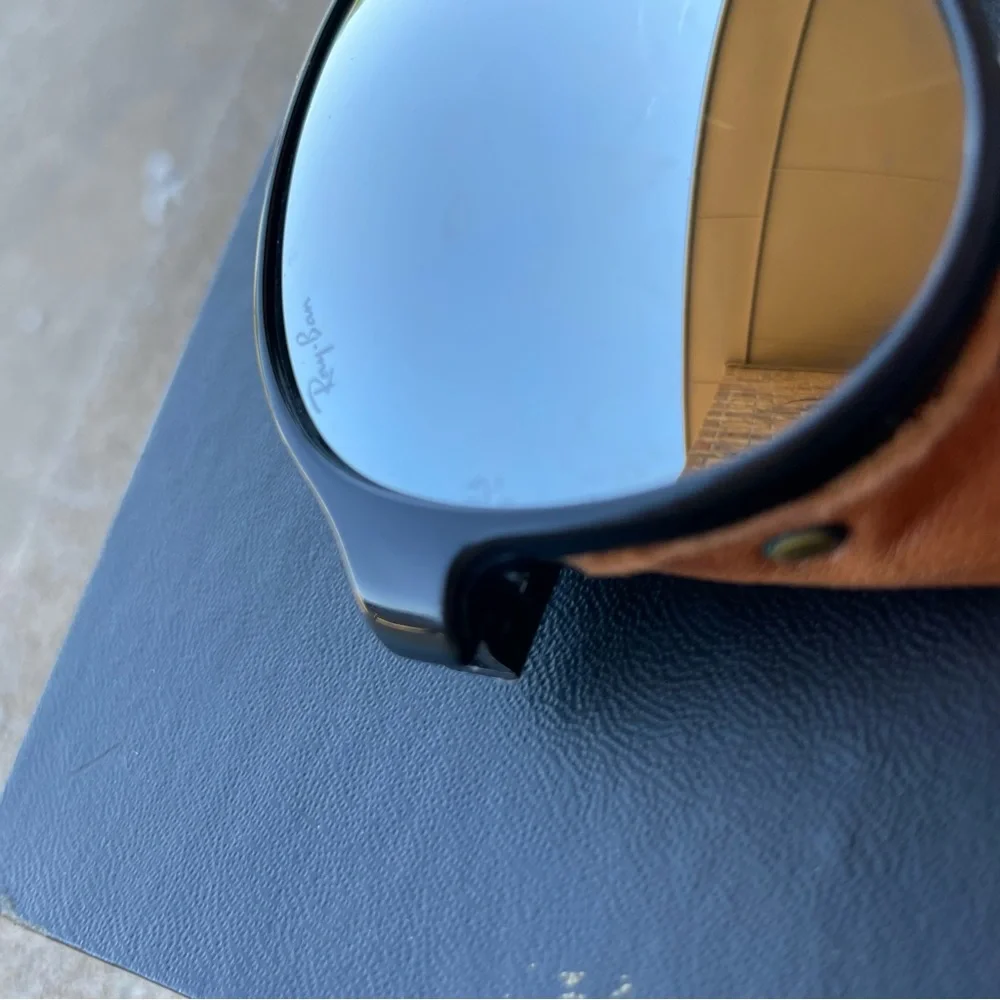 Vintage Ray Ban Bausch & Lomb Sunglasses GLACIER ARCTIC‎ CATS LEATHER SKI Logo